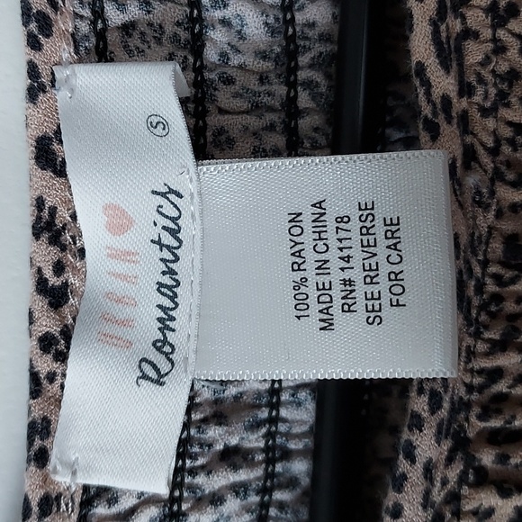 Urban romantics short sleeve top black/brown small - Picture 4 of 8